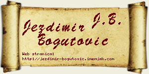Jezdimir Bogutović vizit kartica
